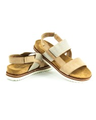 Sandały Damskie 21SD35-3582 Beige
